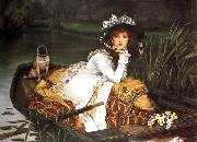 James Tissot, Young Lady in a Boat.